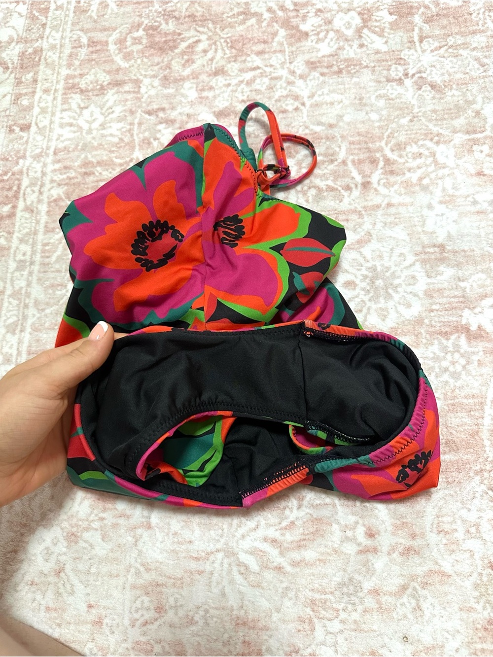🌺One-Shoulder Floral Swimsuit One Piece - Picture 6 of 10
